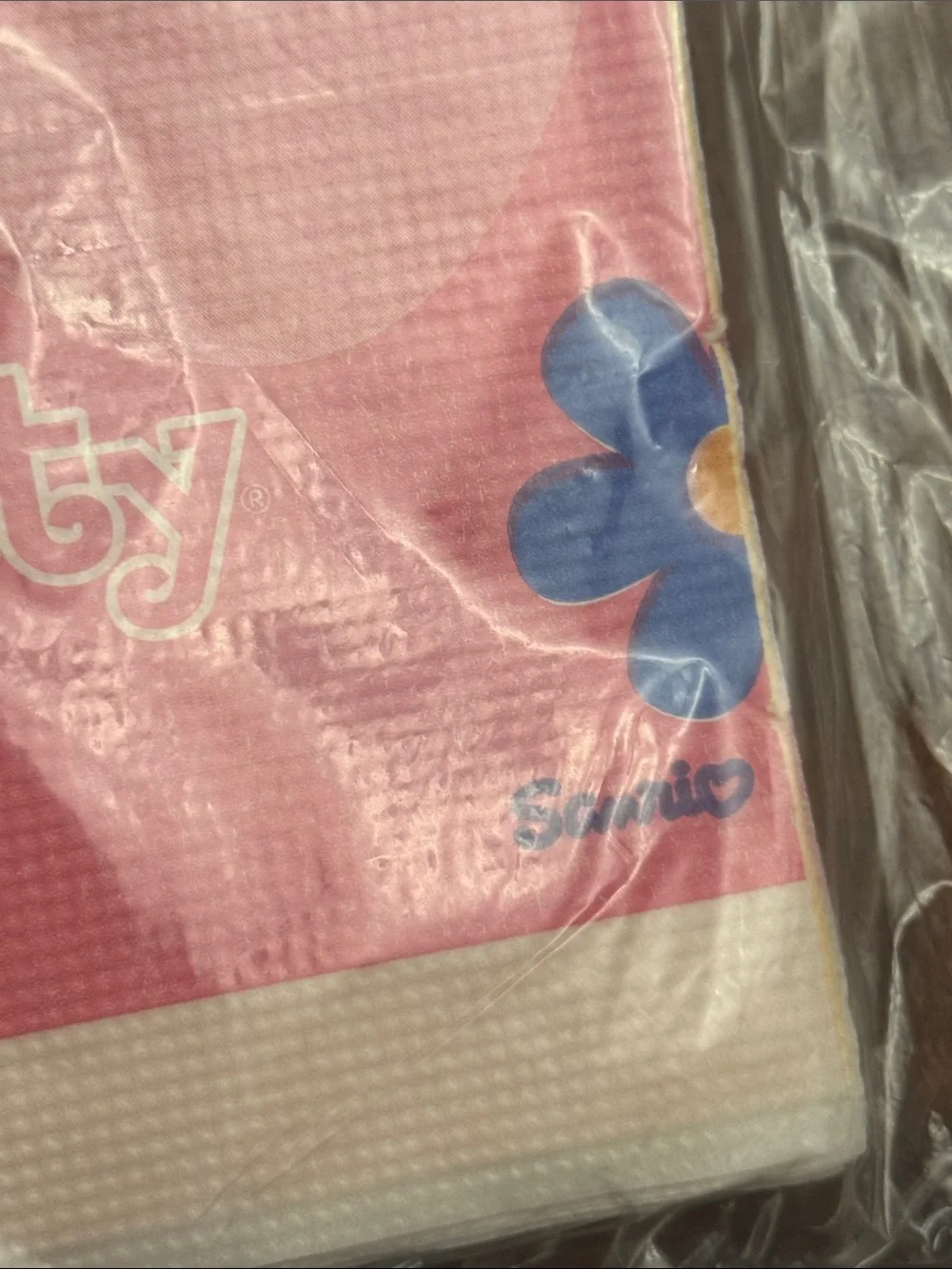 Vintage Hello Kitty Paper Sanrio 1976/2001 Party Tablecloth 48” x 96” NWT